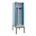 PBM-locker met bank,HxBxD 2120x600x815mm,2vak,vak B 300mm,draaigrendel