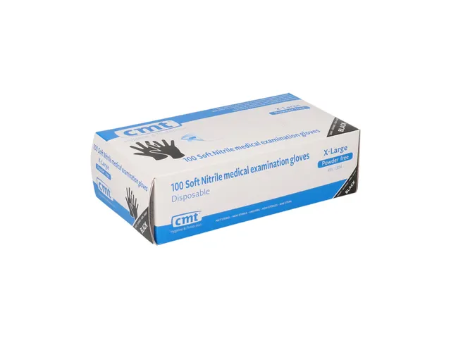 Handschoen CMT XL (9-10) soft nitril ongepoederd zwart 100 stuks