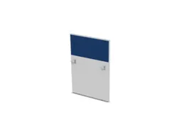 baliepaneel,v. bureau,aanbouw rechts,B 800mm,Bl-wit,BN6016-blauw