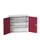 wandkast 900x1050x350mm 2xStalen bodem sokkel Ral 7035 front Ral 3004