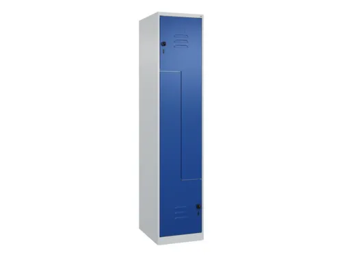 Z-garderobekast,HxBxD 1850x400x500mm,vak B 200/400mm,draaigrendel