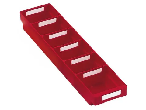 Stellingbak Extra Vlak Pp Hxbxd 65X120X500Mm Rood