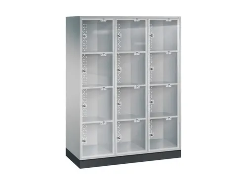 grootvolume-lockersysteem,HxBxD 1750x1220x500mm,3x4vakken,cil.-slot