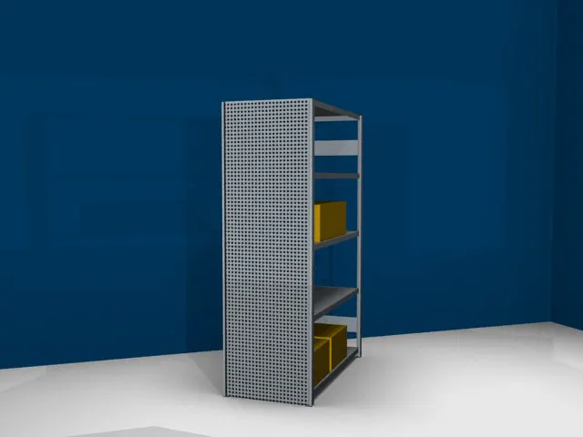 paroi latérale p. rayonnage sans boulons HxP 2000x600mm galvanisé