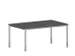 In hoogte verstelbaar bureau,HxBxD 720-840x1600x1000mm,MS-donkergrijs