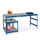 montagetafel,HxBxD 750x1800x600mm,blad hout,4voeten RAL5010,2legborden