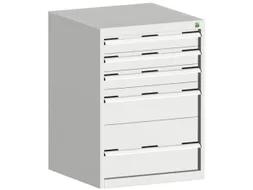 ladekast HxBxD 900x650x525mm 5laden romp RAL7035 front RAL7035