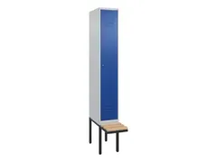locker met bank,HxBxD 2120x300x815mm,1vak,vak B 300mm,cil.-slot