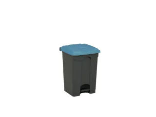 pedaalemmer,1x45l,HxBxD 600x398x410mm,romp PP grijs,deksel PP blauw - 1
