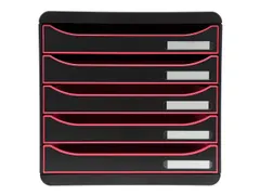 Ladenbox A4+ BIG BOX PLUS BlackOf fice zw/framboos/zw