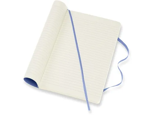 Notitieboek Moleskine large 130x210mm lijn soft cover hydrangea blue