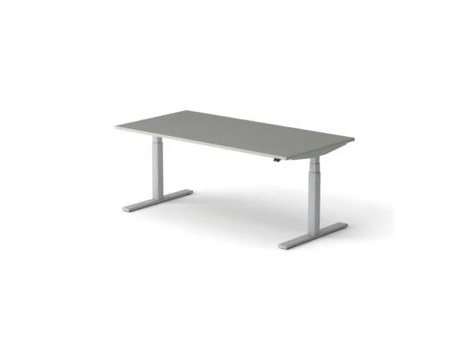 Elektrisch ihv bureau HxBxD 640-1300x1800x900mm blad grijs