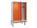 locker met bank,voor scheiding van kleding,HxBxD 2120x1200x815mm,4vak