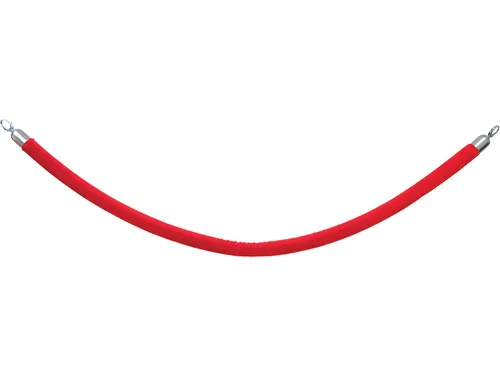 Afzetkoord Securit 150cm rood met chroome knop