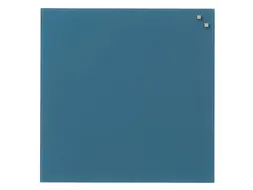 Glasmagneetbord Naga 45x45cm jeansblauw