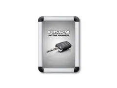 Kliklijst A5 Ronde Hoeken 20mm Zilver