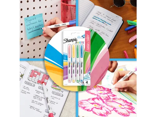 Markeerstift Sharpie S-note Beitel blister à 12 kleuren Assorti