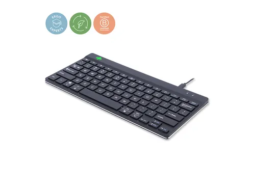 Toetsenbord R-Go Ergonomisch Compact Break QWERTY (US) Zwart