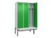 locker met bank,voor scheiding van kleding,HxBxD 2120x1200x815mm,3vak