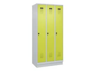 locker,HxBxD 1950x900x500mm,3vak,vak B 300mm,draaigrendel,sokkel - 3