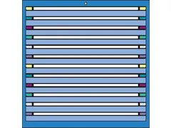 ladekast HxBxD 1000x1205x695mm 12laden RAL7035 front RAL7035