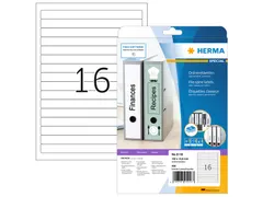 Herma 5118 Rugetiket 192x16,9mm Wit permanent klevend 400 stuks