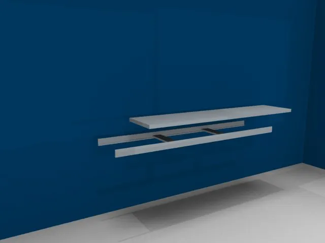 tablette,p. rayonnage grande largeur,lxP 2250x500mm