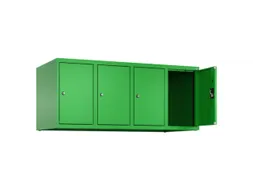 opzetkast,v. locker,4vak.,vak B 300mm,HxBxD 500x1200x500mm