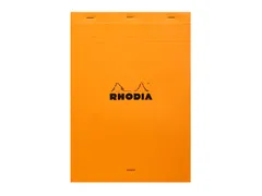 Schrijfblok Rhodia A4 lijn 80 vel 80gr oranje
