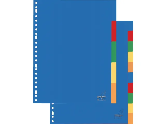 Tabbladen Kangaro A4 23-Gaats A410M 10-Delig Assorti Pp