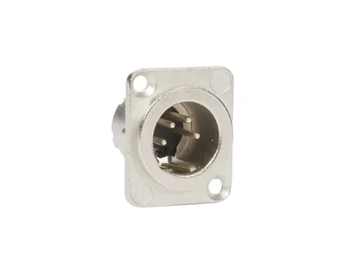 Neutrik - XLR, 4-PIN Mannelijk, Verzilverd, D-Formaat Metalen Behuizin