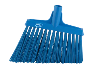 Hygiene 2914-3 hoekbezem, blauw harde lange schuine vezels - 1