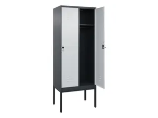 locker,HxBxD 2120x800x500mm,2vak,vak B 400mm,draaigrendel - 2