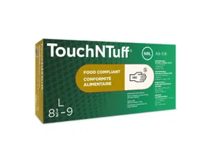 Ansell TouchNTuff 69-318 latex wegwerphandschoenen, wit, maat 6 - 1