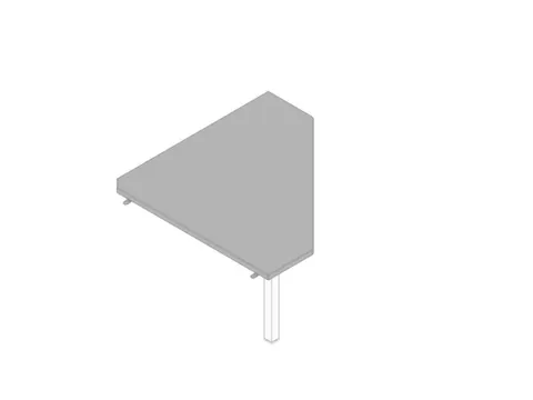 koppelelement voor bureau,90 °,HxBxD 730x840x840mm,v. C-voet