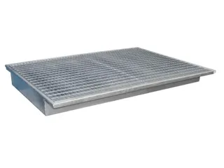 ophangbak,opvangvol. 173l,HxBxD 165x1765x1265/915mm,m. PE-element - 3