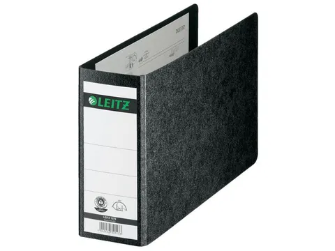 Ordner Leitz 1076 A5 77mm dwars karton zwart