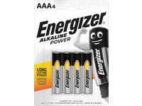 batterijen Alkaline Power AAA, blister van 4