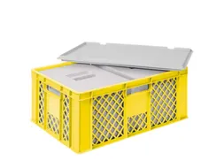 Euronorm-stapelbak,m. 2isoleerboxen,HxLxB 240x600x400mm,43/10,4l,HDPE