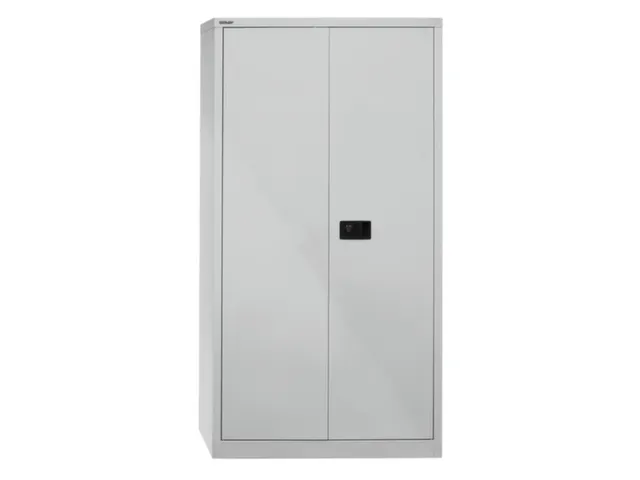 Armoire portes battantes 1806x914x400mm 3 tablettes acier gris clair