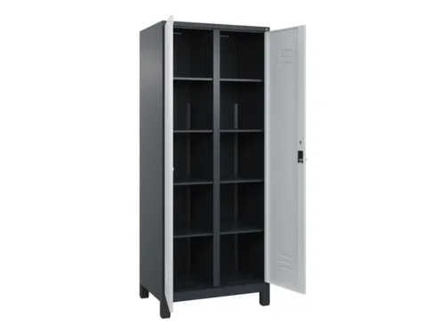 wasgoedverdeelkast,HxBxD 1950x800x500mm,vak B 400mm,draaigrendel