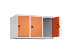 opzetkast,v. locker,3vak.,vak B 300mm,HxBxD 500x900x500mm,draaigrendel