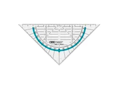 Geodriehoek M+R 14cm kunststof onbreekbaar