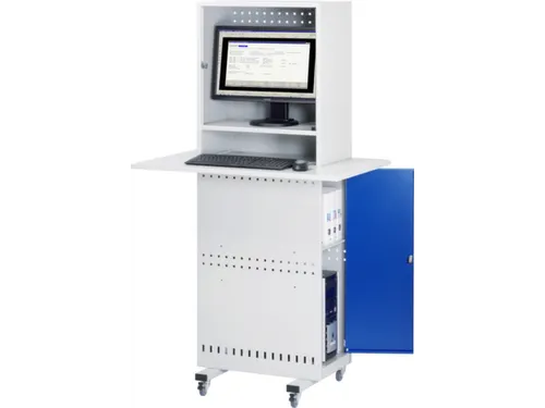 Computerkast 1725x975x610mm Verrijdbaar Werkblad Monitorvak