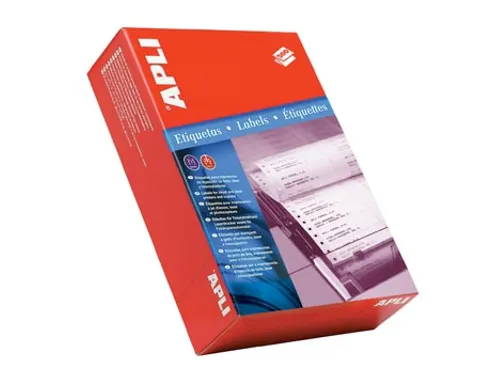 Apli Etiketten Op Kettingpapier 88.9x36mm 1-baans