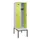 locker met bank,HxBxD 2120x600x815mm,2vak,vak B 300mm,draaigrendel