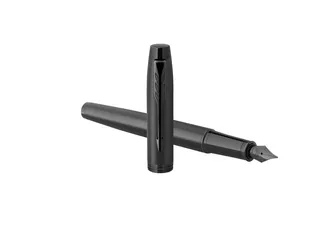 Vulpen Parker IM Monochrome GB Matt Black Medium Blauwe inkt - 3