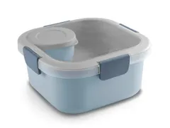 #*Lunch kit Blauw Sigma home food17,7 x 17,7 x 8,7 cm