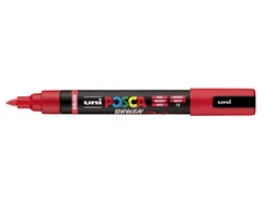 Paintmarker Uni POSCA PC-5BR brushpunt M rood