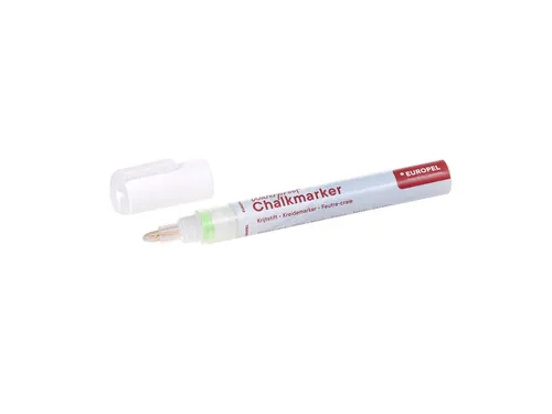 Krijtstift Europel watervast 3-6mm wit blister 1 stuk
